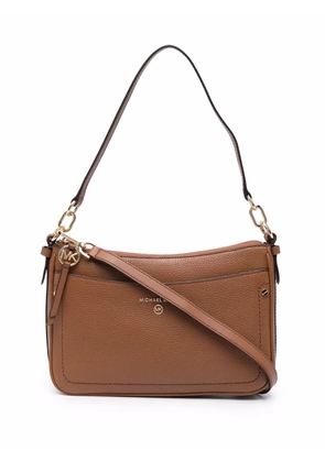Michael Michael Kors Jet Set leather shoulder bag - Brown