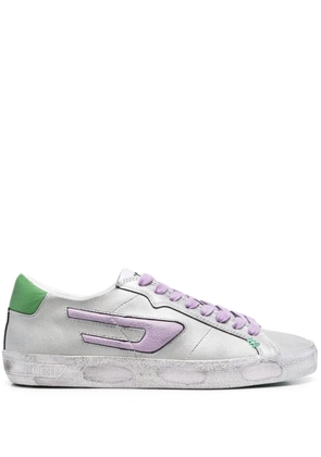 Diesel distressed-finish low-top sneakers - Silver