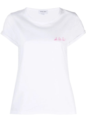Maison Labiche Oh La La slogan cotton T-shirt - White