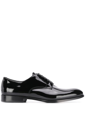 Doucal's patent Derby shoes - Black
