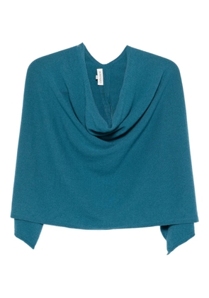 BOMPARD cowl-neck cashmere poncho - Blue