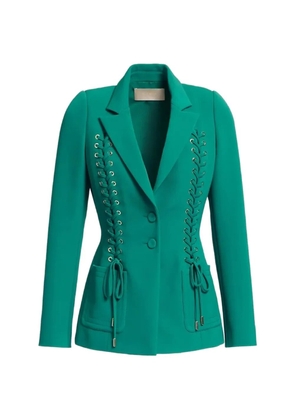 Elie Saab Cady lace-up blazer - Green