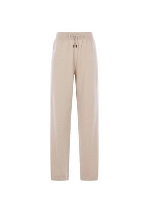 Loro Piana drawstring-fastening track pants - Neutrals