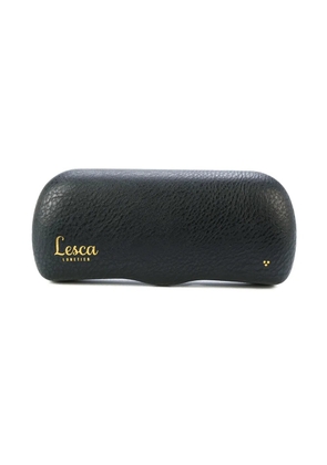 Lesca Pica round tortoiseshell glasses - Brown