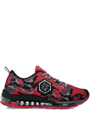 Philipp Plein camouflage runner snakers - Red