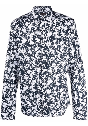 Michael Kors floral-print button-up shirt - Black