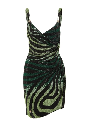 Philipp Plein 'Mini Dress Crystal' - Green