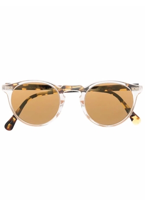 Oliver Peoples Gregory round-frame sunglasses - Yellow