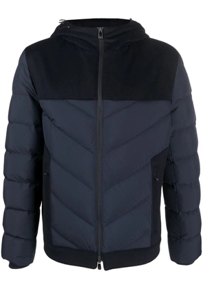 Corneliani hooded padded-design jacket - Blue