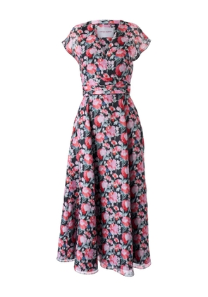 Carolina Herrera peony-print midi dress - Pink