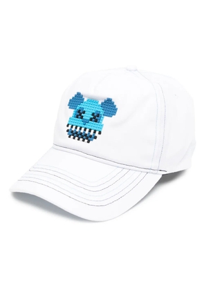 Mostly Heard Rarely Seen 8-Bit Bear Color Stitched baseball cap - White