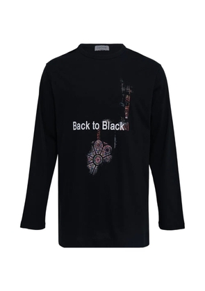 Yohji Yamamoto graphic-print T-shirt - Black