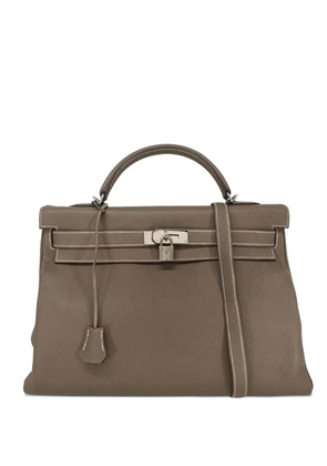 Hermès Pre-Owned 2011 40 Kelly Retourne leather handbag - Brown