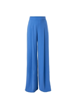 Carolina Herrera high-waist pleated wide-leg pants - Blue