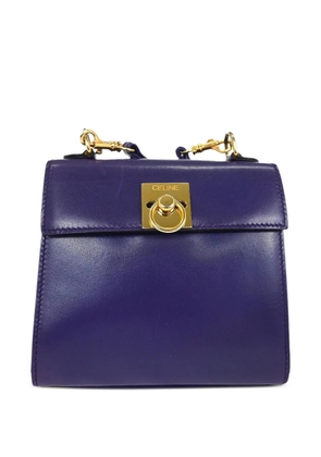 Celine Pre-Owned 1990s leather shoulder bag - Purple