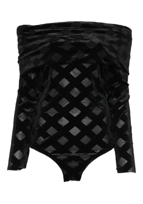 ALESSANDRO LEGORA off-shoulder bodysuit - Black