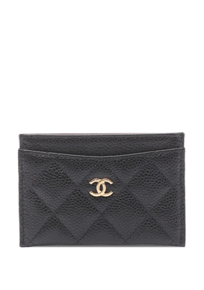 CHANEL Pre-Owned 2021-2026 Quilted Caviar card holder - Black