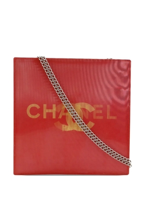CHANEL Pre-Owned 2000-2002 Vinyl Hologram CC shoulder bag - Red