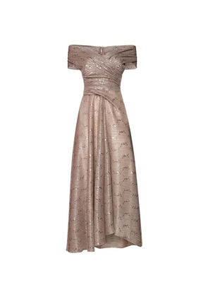 Talbot Runhof off-shoulder dress - Pink