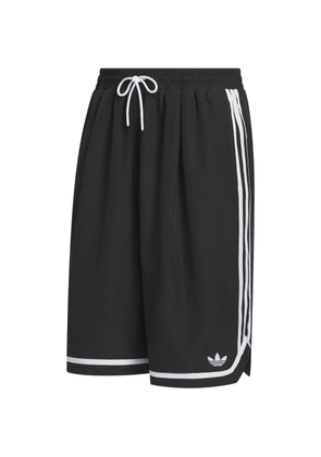 adidas stripe-detail shorts - Black