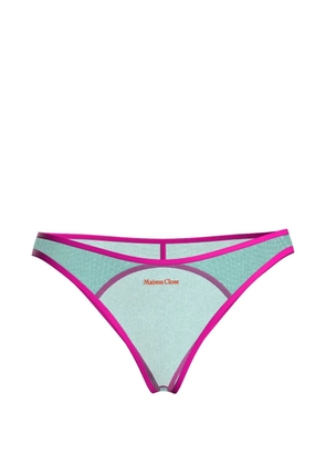 Maison Close Panorama open-back briefs - Grey