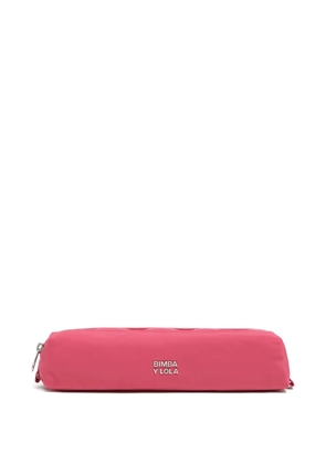Bimba y Lola small logo-plaque make-up bag - Pink