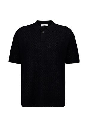 COMMAS knitted polo shirt - Black