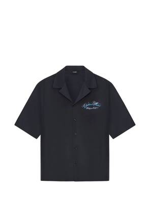 AMIRI logo-detail camp shirt - Blue