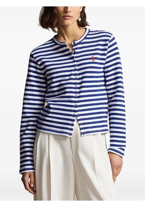 Polo Ralph Lauren striped-pattern cardigan - Blue