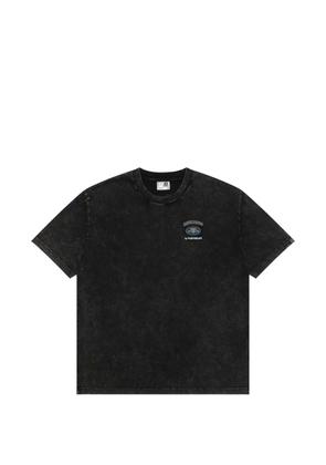 AAPE BY *A BATHING APE® embroidered short-sleeve T-shirt - Black