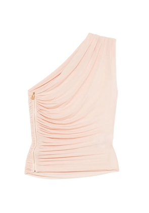 Elisabetta Franchi draped zip top - Pink