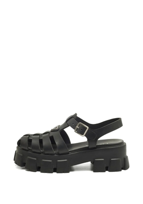 Prada Pre-Owned Monolith platform sandals - Black