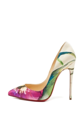 Christian Louboutin Pre-Owned 1231947 fabric stiletto pumps - Neutrals