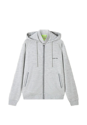 Shanghai Tang logo-detail hoodie - Grey