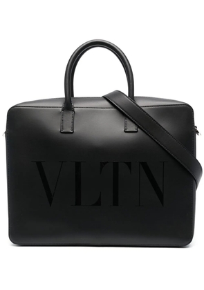 Valentino Garavani logo-print laptop bag - Black