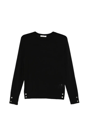 IVORY PARIS buttoned crew-neck sweater - Black