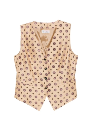 Alberto Biani buttoned patterned waistcoat - Neutrals
