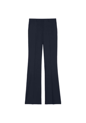Theory Demitria wool flared trousers - Blue