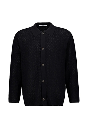 COMMAS collared button-front cardigan - Black