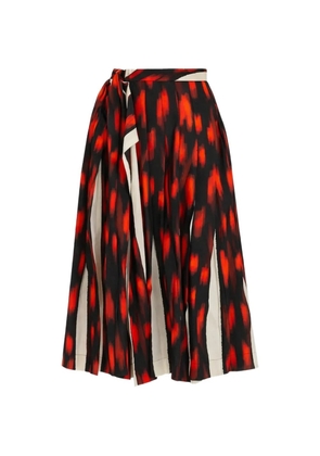 Lenny Niemeyer Flash pleated silk midi skirt - Black