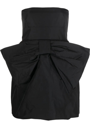 RED Valentino strapless bow-detail minidress - Black
