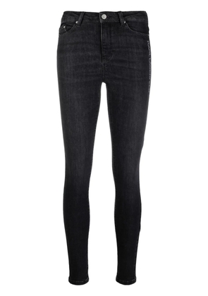 Karl Lagerfeld logo-print skinny jeans - Black