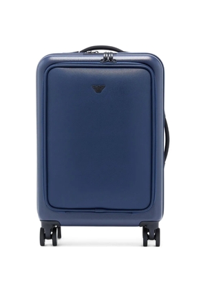 Emporio Armani logo-plaque suitcase - Blue