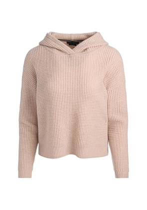 alice + olivia Emmanuelle waffle-knit hoodie - Neutrals