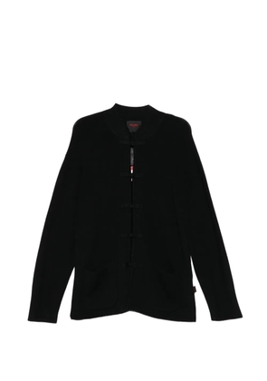 TEAM WANG design x JDB mandarin-collar cardigan - Black