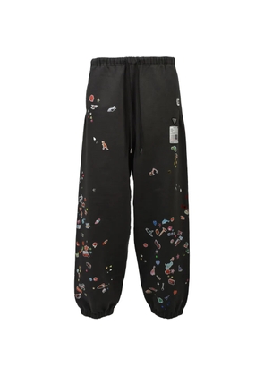 Maison MIHARA YASUHIRO Stickers track pants - Black