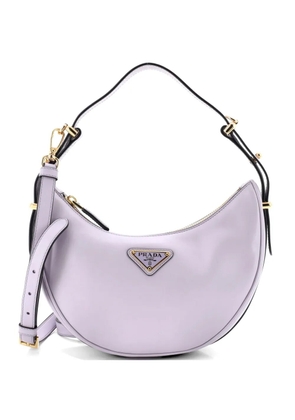 Prada Pre-Owned Arque Half Moon Leather Small hobo bag - Purple