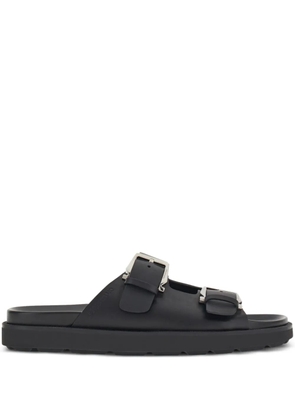 Ferragamo double-buckle strap sandals - Black