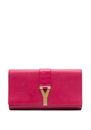Saint Laurent Pre-Owned 2013-2025 Leather Chyc Ligne clutch bag - Pink