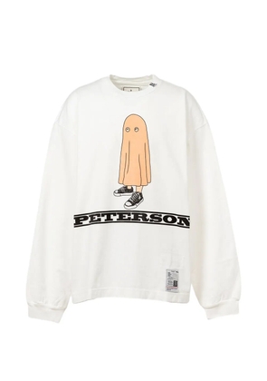 Maison MIHARA YASUHIRO printed long sleeves T-shirt - White